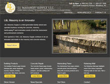 Tablet Screenshot of llmasonrysupply.com